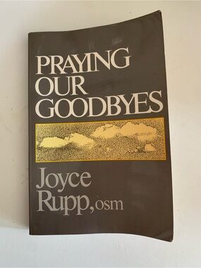 therapy Brown and White 'Praying Our Goodbyes' Book Cover